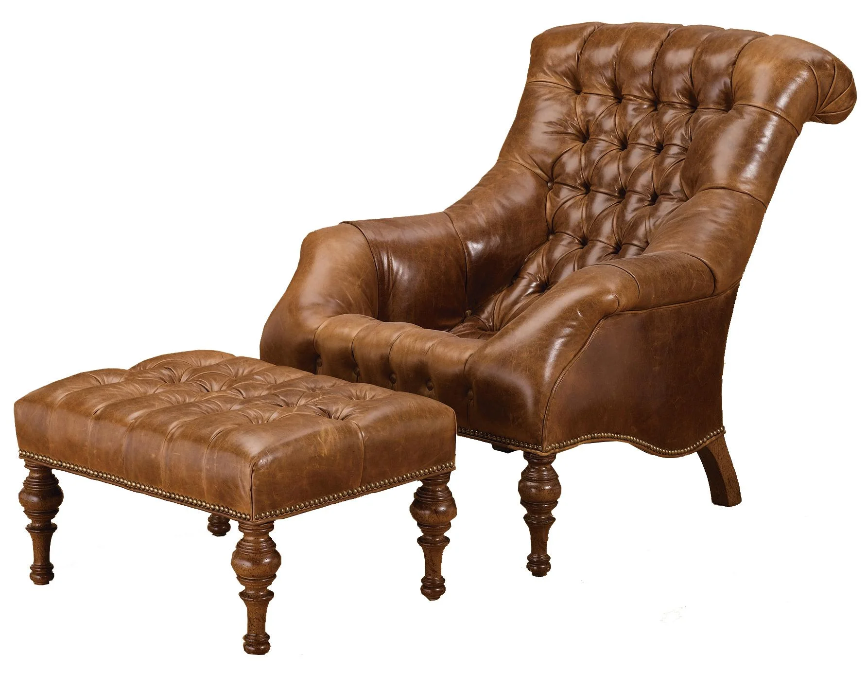 Wesley Hall Accent Chairs and Ottomans L7045+L704526 Traditional
